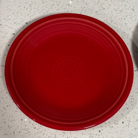 Fiesta Homer Laughlin Red and Dark Purple Plum Salad Dessert Plates 7” Lead Free - Picture 3 of 9